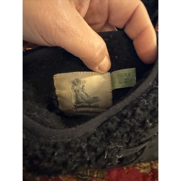 Timberland Black Leather Fleece Lined Lace Up Winter Boots Women's 8.5 - Picture 6 of 7